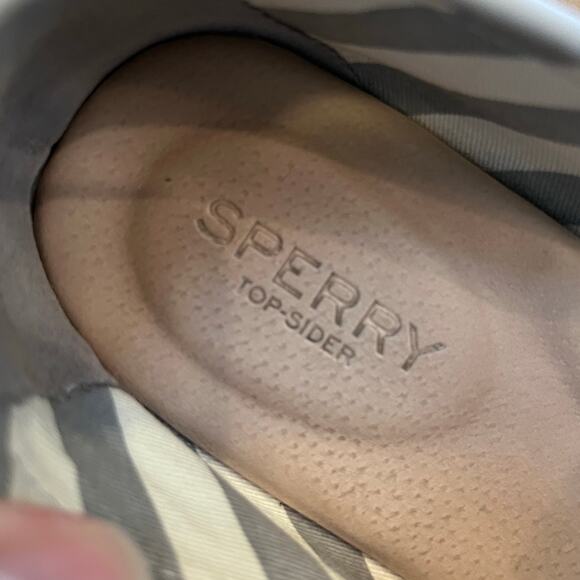 Sperry Women's Size 8 Gray Suede Leather Slip On Summer Preppy Penny Loafers - Picture 2 of 11